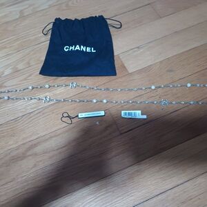 Chanel Silver and Pearl Necklace